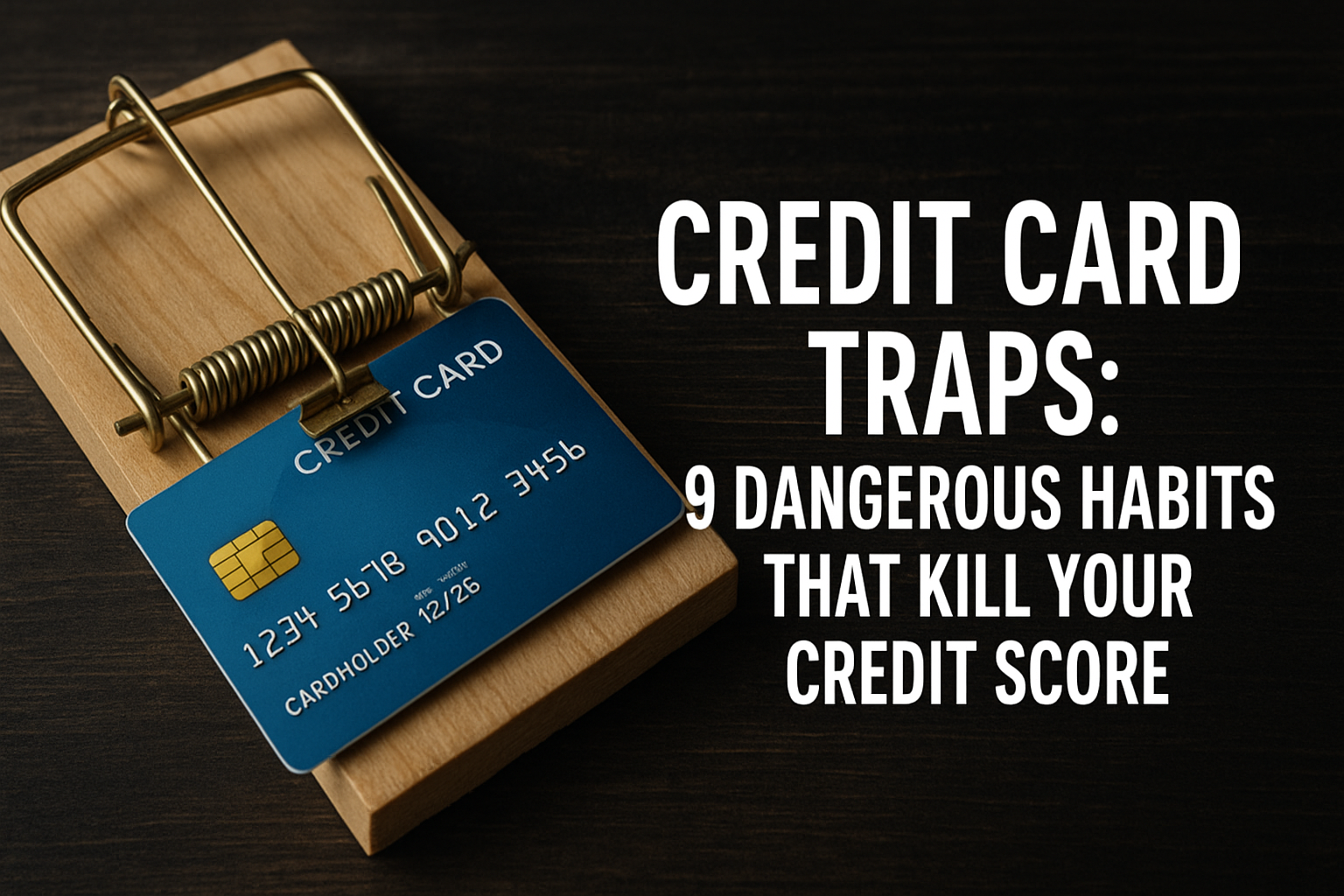 Credit Card Traps: 9 Dangerous Habits That Kill Your Credit Score